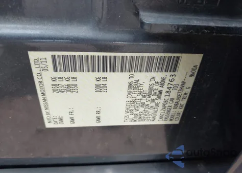 2011 Nissan Altima Hybrid Hybrid из США, поврежденный, VIN 1N4CL2AP0BC184763